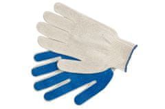 Vorel  Rukavice pracovné bavlnené modro-biele veľ. 8