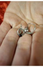 A-B A-B Sada strieborných šperkov s granátom z prírodného kruhu 925/1000 Sterling silver 20000016
