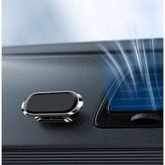 MG Flat magnetický držiak na mobil do auta, strieborný