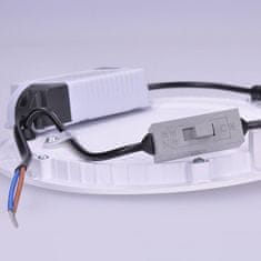 Solight Solight LED mini panel CCT, podhľadový, 18W, 1530lm, 3000K, 4000K, 6000K, štvorcový WD143