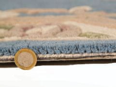 Flair Ručne všívaný kusový koberec Lotus premium Blue kruh 120x120 (priemer) kruh