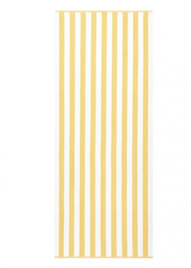 Cawö Frottier Plážová osuška z kolekcie TRAVEL, SPORT & SPA stripes, farba žltá - 80 × 200 cm
