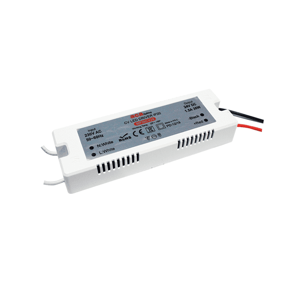 ACA Lightning LED napájací zdroj 230V AC ->24V DC/36W/1,5A/IP20