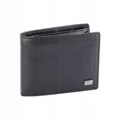 Rovicky Elegantná kožená pánska peňaženka Adnan, čierna