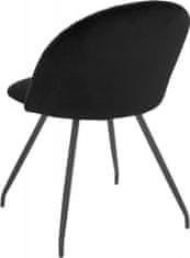 Danish Style Jedálenská stolička Harper (SET 2 ks), čierna