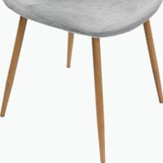 Danish Style Jedálenská stolička Ines (SET 4 ks), šedá