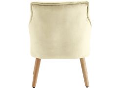 Danish Style Čalúnená stolička Spoky (SET 2 ks), krémová