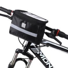 MG Handlebar cyklistická taška na riadidlá bicykla 2L, čierna