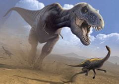 mapcards.net 3D pohľadnica Hunting T-rex (Natural History)