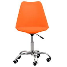 Vidaxl Kancelárske stoličky 2 ks oranžové umelá koža