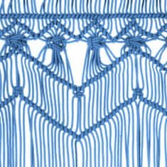 Petromila vidaXL Záclona macrame modrá 140x240 cm bavlna