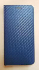 R2Invest Kožené puzdro CARBON pre Huawei Mate 20 Lite - modré