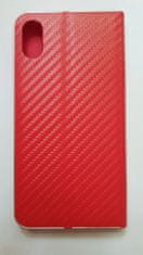 R2Invest Kožené puzdro CARBON pre Samsung Galaxy J6+ J610 - červené