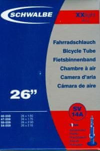 Schwalbe Duša XX light 26“ 95g (SV14A) (26x1.5-2.1) Set 2ks