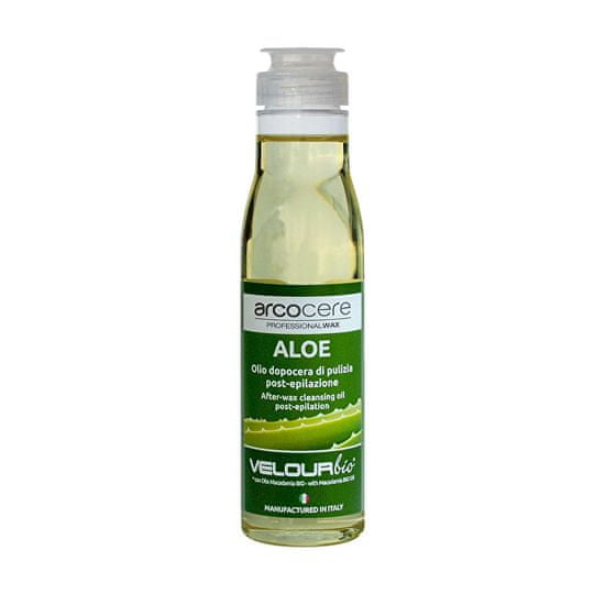Arcocere Upokojujúci čistiaci olej po epilácii Aloe Bio (After-Wax CleansingOil) 150 ml