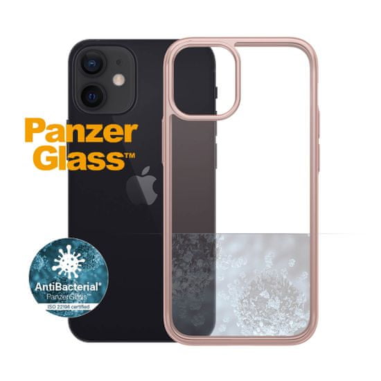 PanzerGlass ClearCase Antibacterial pre Apple iPhone 12 mini (ružový - Rose Gold) 0273