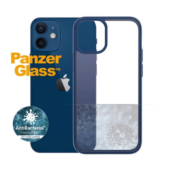 PanzerGlass ClearCase Antibacterial pre Apple iPhone 12 mini (modrý - True Blue) 0276