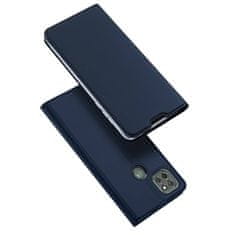 Dux Ducis Skin Pro knižkové kožené puzdro na Motorola Moto G9 Power, modré