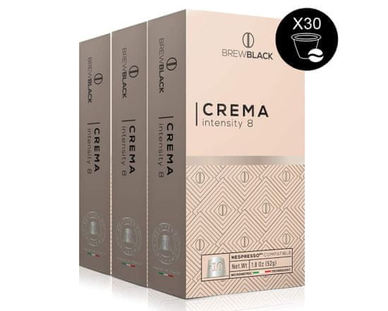 BrewBlack Káva CREMA 3x10 kapsúl