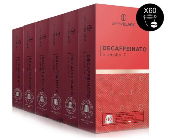 BrewBlack Káva DECAFFEINATO 6x10 kapsúl