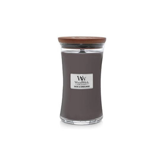 Woodwick Vonná sviečka váza Suede & Sandalwood 609,5 g