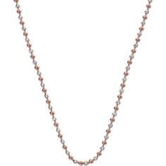 Hot Diamonds Strieborná retiazka Emozioni Silver and Rose Gold Bead CH020