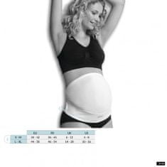 Tehotenský nastaviteľný podporný pás cez bruško - BIELY, L/XL