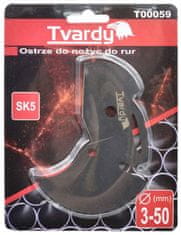 Tvardy Náhradná čepeľ pre nožnice na PVC rúrky T00056, priemer 0 - 50 mm, TVARDY