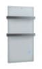 HEVOLTA TowelBoy 400W Polarium White, strieborné madlá