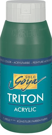 KREUL Akrylová farba "TRITON SOLO GOYA", tmavo zelená, 750 ml
