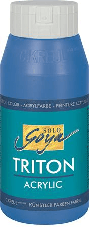 KREUL Akrylová farba "TRITON SOLO GOYA", Cerulean modrá, 750 ml