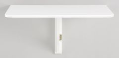 Danish Style Nástenný jedálenský stôl Treno, 80 cm, biela