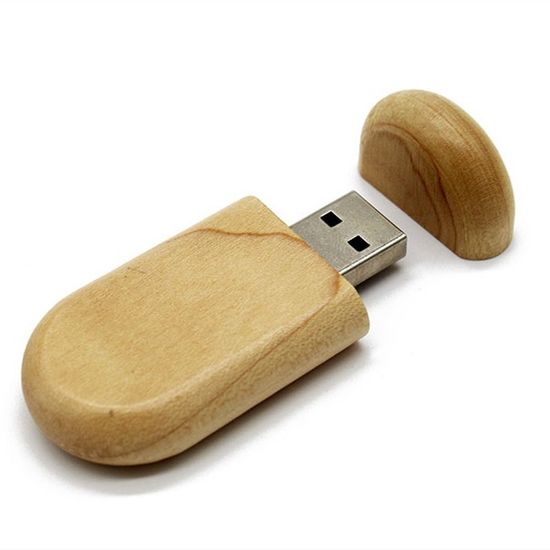 CTRL+C Drevený USB OVÁL JAVOR