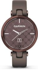 Garmin LILY Classic, Italian Leather, Dark Bronze/Paloma