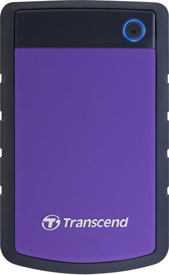 Transcend StoreJet 25H3P Slim 4TB, čierna/fialová (TS4TSJ25H3P)