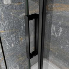 H K Posuvné sprchové dvere DIAMOND BLACK 136 –140x200 cm L/P variant 