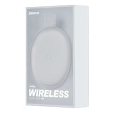 BASEUS Jelly Wireless bezdrôtová nabíjačka 15W, biela