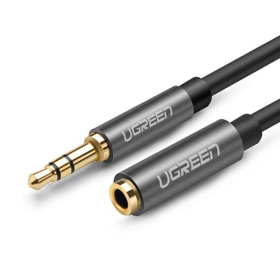 Ugreen Cord audio kábel 3,5mm mini jack 3m, strieborný