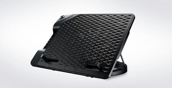 Cooler Master ErgoStand III, nastaviteľná chladiaca podložka pod notebook, USB, 230 mm R9-NBS-E32K-GP, čierna