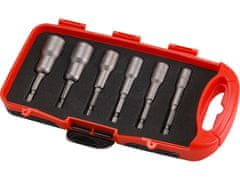 Extol Premium Hlavice nástrčné magnetické so 6-hrannou stopkou 1/4", 6-dielna sada, 6-13mm