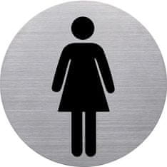Helit Piktogram dámske toalety, nerez, H6271000