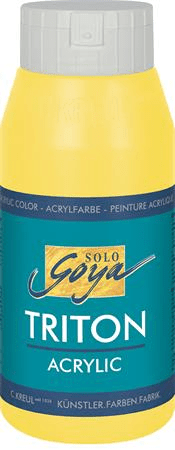 KREUL Akrylová farba "TRITON SOLO GOYA", svetlo žltá, 750 ml