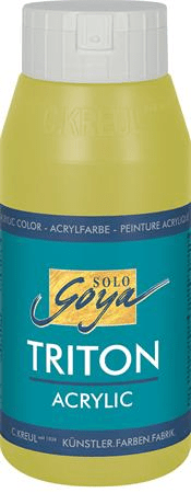 KREUL Akrylová barva "TRITON SOLO GOYA", sv.olivová zelená, 750 ml