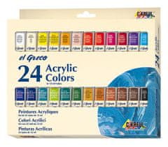KREUL Sada Akrylová farba "EL GRECO", 24 farieb, 12 ml v tube