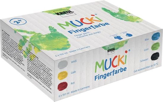 KREUL Sada prstových farieb "Muck", 6 farieb
