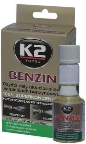 K2 K2 BENZÍN 50 ml - aditívum do paliva