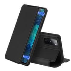 Dux Ducis Skin X knižkové kožené puzdro na Samsung Galaxy S20 FE 5G, čierne
