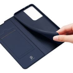 Dux Ducis Skin Pro knižkové kožené puzdro na Samsung Galaxy S21 Plus, modré