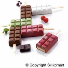 Silikomart Silikónová forma na nanuky – 2 kusy čokoláda