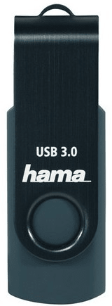HAMA Flash Drive Rotate 64GB, tmavomodrá (182464)